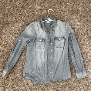J Crew Factory Chambray Button-up
